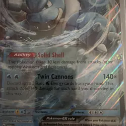 2025 POKEMON PROMO BLOOMING WATERS PREMIUM COLLECTION JUMBO BLASTOISE EX PSA 8 - Image 3