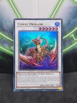 Yugioh Coral Dragon LEHD-ENB38 Ultra Rare 1st Edition NM - Image 1