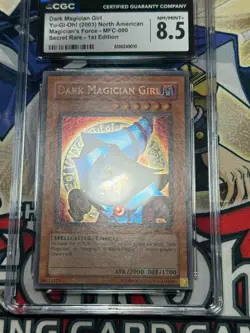 Yugioh CGC 8.5 Dark Magician Girl MFC-000 1st Edition Secret Rare PSA CENTERED - Image 4