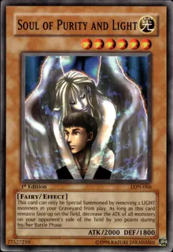 Soul Of Purity And Light - 1st Edition LON-066 - LP - YuGiOh - Image 1