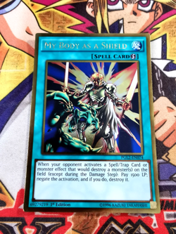 My Body as a Shield pgl2-en074 1st Edition (VLP) Gold Rare Yu-Gi-Oh! - Image 1