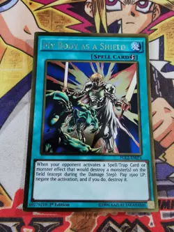 My Body as a Shield pgl2-en074 1st Edition (VLP) Gold Rare Yu-Gi-Oh! - Image 3