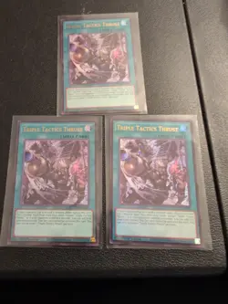 Yugioh! 3x Triple Tactics Thrust CH01-EN030 Ultra Rare 1st Ed NM - Image 1
