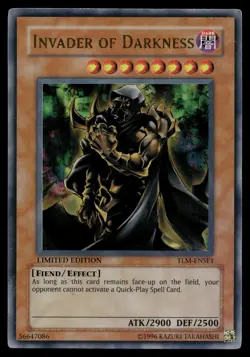 INVADER OF DARKNESS TLM-ENSE1 THE LOST MILLENNIUM: SPECIAL EDITION YU-GI-OH - Image 1