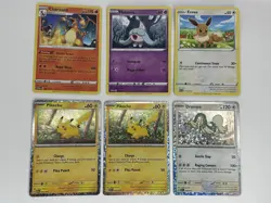 Pokemon McDonald's 2024 Trading Card Lot Of 6 Cards Holo Pikachu Charizard - Image 1