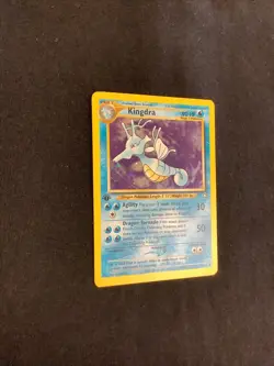 Kingdra 1st Edition Pokemon Trading Card Holo W/Swirl! Neo Genesis 8/111 - Image 3