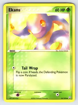 Ekans 55/109 2004 EX Team Rocket Returns Pokemon Card TCG Nintendo Common - Lp - Image 1
