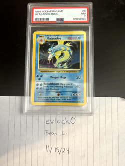 Gyarados holo PSA 7 NM #6/102 base set 1999 VTG Pokemon card - Image 1