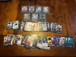 Dragon Ball Z TCG Lot 119 Cards Rare, Foil, Fusion World Rivals Clash, Manga Bo - Image 1
