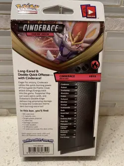 Pokemon Trading Card Game TGC Sword and Shield Theme Deck Cinderace Sealed 820650806599 - Image 2