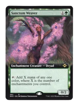 MTG English Sanctum Weaver (Extended Art) NM Normal Modern Horizons 2 - Image 1