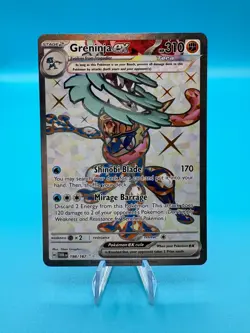 Pokemon Card Greninja EX 198/167 Twilight Masquerade Ultra Rare Near Mint - Image 1