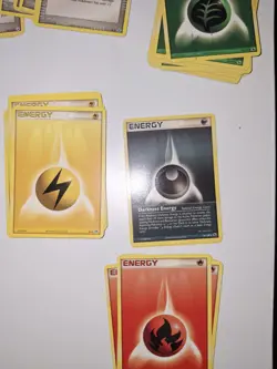 Pokemon TCG Mixed Lot of 125+ Cards with Case Pikachu Trainers Energy Cards - Image 2