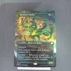 Mossborn Hydra (Borderless) Foundations Foil MTG Never Played - Image 1