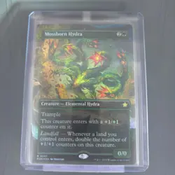 Mossborn Hydra (Borderless) Foundations Foil MTG Never Played - Image 3