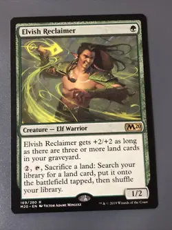 Elvish Reclaimer X1 M20 Core 2020 NM Cond See Pics Front/Back - Image 1