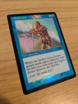 MtG *FOIL* Standstill from Odyssy, Lightly Played, German Language - Image 1