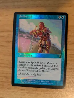 MtG *FOIL* Standstill from Odyssy, Lightly Played, German Language - Image 2