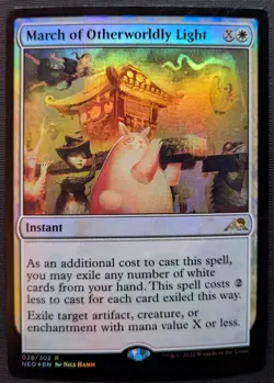 MTG March of Otherworldly Light *FOIL* Kamigawa: Neon Dynasty 28 NM - Image 1