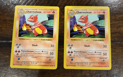 LOT - [2x] Charmeleon 24/102 Shadowless - Base Set Pokemon TCG - Image 1