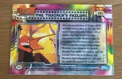 The Trainer's Failure Pokemon Topps Mewtwo Strikes Back #22 - Image 2