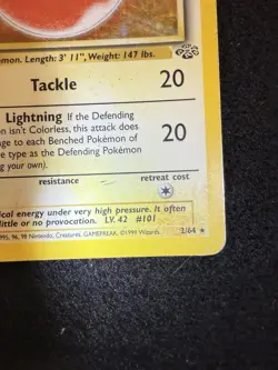Pokemon Electrode Holo 2/64 from Jungle Unlimited in DMG condition! - Image 5