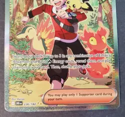 Pokemon TCG Destined Rivals Ethan's Adventure 236/182 Special Illustration Rare - Image 2