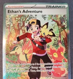 Pokemon TCG Destined Rivals Ethan's Adventure 236/182 Special Illustration Rare - Image 3