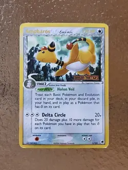 Pokemon TCG Ampharos 1/101 Delta Species Rare LP Stamped Ex Dragon Frontiers - Image 1