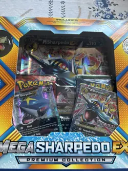Mega Sharpedo Ex Premium Collection Box Xy Evolutions Pokemon Tcg Factory Sealed - Image 3
