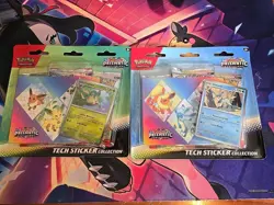 Pokemon Prismatic Evolutions Tech Sticker Collection Sealed (Lot of 2) - Image 1