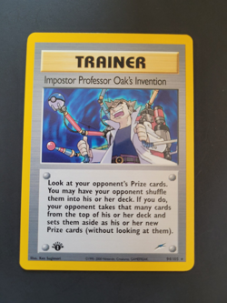 Impostor Professor Oak's Invention 094/105 1st Edition Neo Destiny Pokemon - Image 1