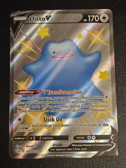 Ditto V SV118/SV122 Shining Fates: Shiny Vault Pokemon TCG NM - Image 2