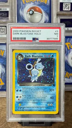 PSA 7 - Holo Dark Blastoise #3 - 2000 Pokemon Rocket - Image 1