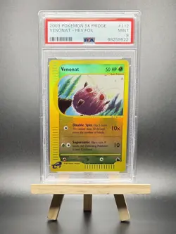 2003 POKEMON VENONAT REVERSE REV HOLO FOIL #112 E-SERIES SKYRIDGE PSA 9 WOTC - Image 1