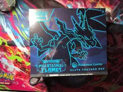 Phantasmal Flames Pokemon Center Exclusive ETB Elite Trainer Box Factory Sealed - Image 1