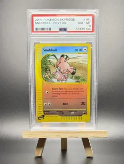 2003 POKEMON SNUBBULL REVERSE REV HOLO FOIL #101 E-SERIES SKYRIDGE PSA 8 WOTC - Image 1