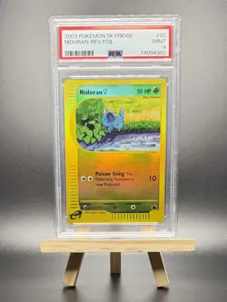 2003 POKEMON NIDORAN FEMALE REVERSE REV HOLO FOIL #82 E-SERIES SKYRIDGE PSA 9 - Image 1