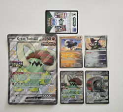 Pokemon TCG Paldean Fates Great Tusk & Iron Treads ex Stamped Promos - Image 1