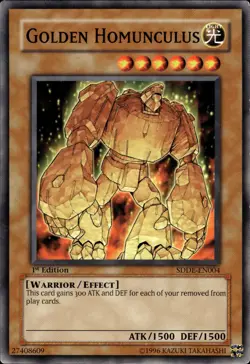 Golden Homunculus - 1st Edition SDDE-EN004 - LP - YuGiOh - Image 1