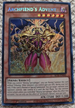 Yugioh! Archfiend's Advent - BLTR-EN046 - Secret Rare - 1st Edition NM - Image 1