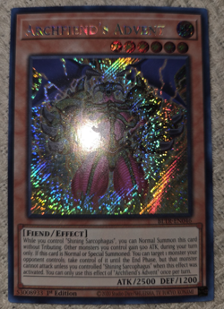 Yugioh! Archfiend's Advent - BLTR-EN046 - Secret Rare - 1st Edition NM - Image 2