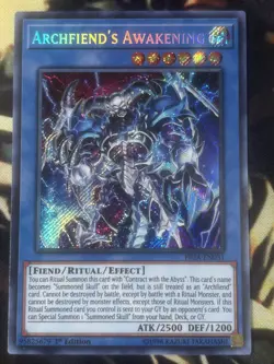 Yugioh: Archfiend's Awakening - FIGA-EN031 - Secret Rare - 1st Edition - NM - Image 1