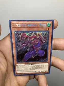 YuGiOh Secret Six Samurai - Fuma SPWA-EN001 Secret Rare 1st Edition NM - Image 2