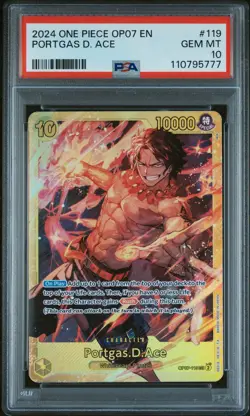 Portgas D Ace OP07-119 Card English, 500 Years in the Future, One Piece - Image 1