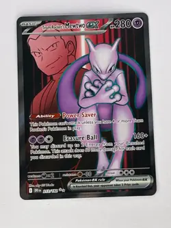 Team Rocket’s Mewtwo ex 213/182 - Destined Rivals - Pokemon Card NM - Image 1