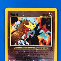 Pokemon Card - Entei #34 Black Star WOTC Movie Promo Reverse Holo LP/MP+ - Image 2