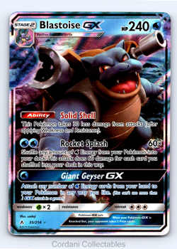 Blastoise GX 35/214 - Unbroken Bonds - Pokemon Card - Near Mint - Image 1