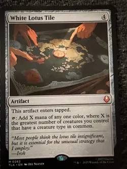 MTG White Lotus Tile Normal NM Avatar: The Last Airbender Magic 262 - Image 1