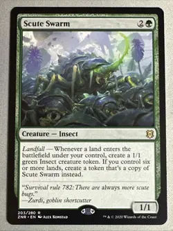 MTG / Scute Swarm / ZNR / #203 / Regular / Rare / NM - Image 1